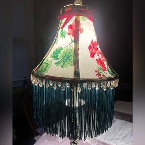 Say hello to le Fleur! Floral Fringe Lamp Shade!